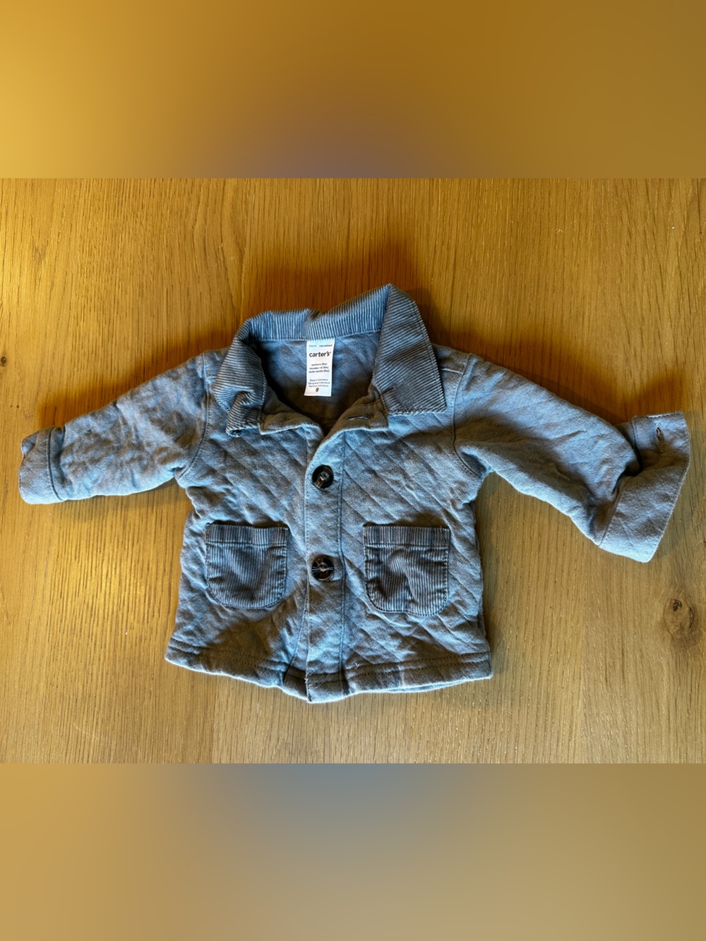 Carter's Light Blue Quilted Baby Jacket